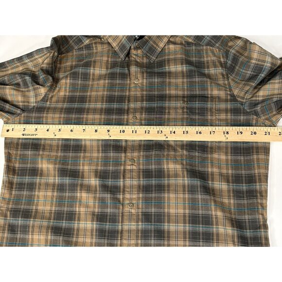 Kuhl Response Lite Button Down Full Snap Shirt Men’s Small Brown Outdoor - Picture 14 of 16